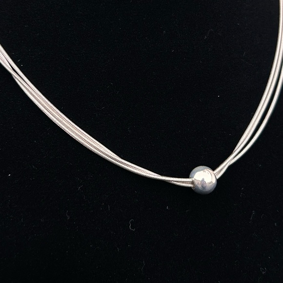 Silpada Thoreau Necklace Three strand .925 Silver - Picture 5 of 5